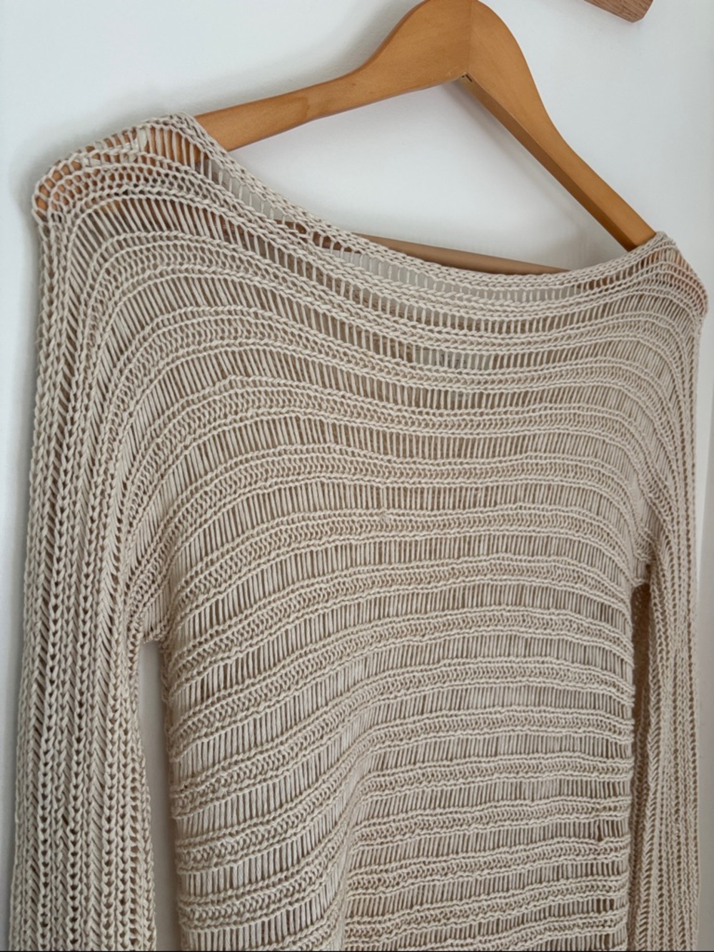 Olive & Oak Open-Weave Beach Sweater Size Medium